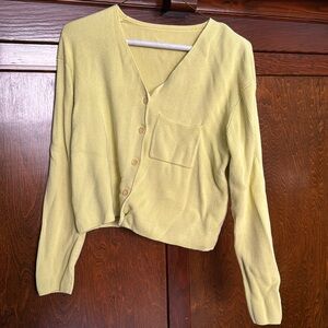 Lime green cardigan